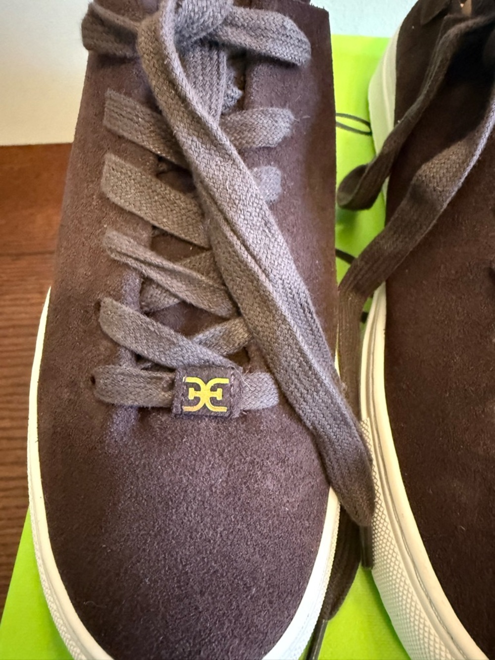 Sam Edelman Poppy‎ Cafe Brown sneakers  suede 7.5 - Picture 5 of 8